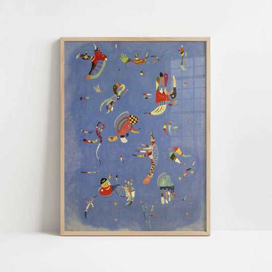 Sky Blue (1940) by Wassily Kandinsky – Art Print - Art print in oak frame