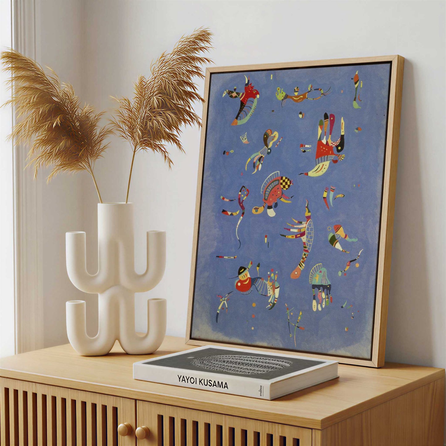 Framed Canvas - Framed canvas in a stylish interior setting