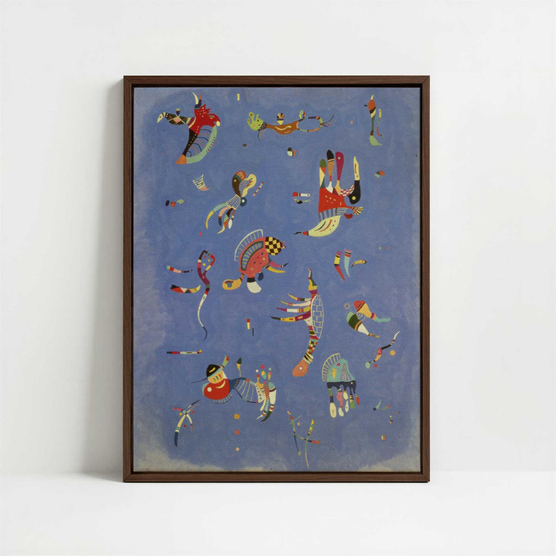 Framed Canvas - Framed canvas in dark wood color frame