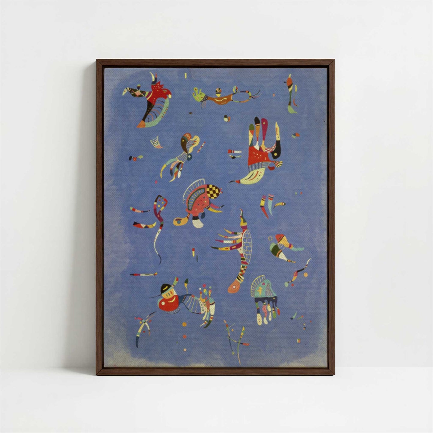 Framed Canvas - Framed canvas in dark wood color frame