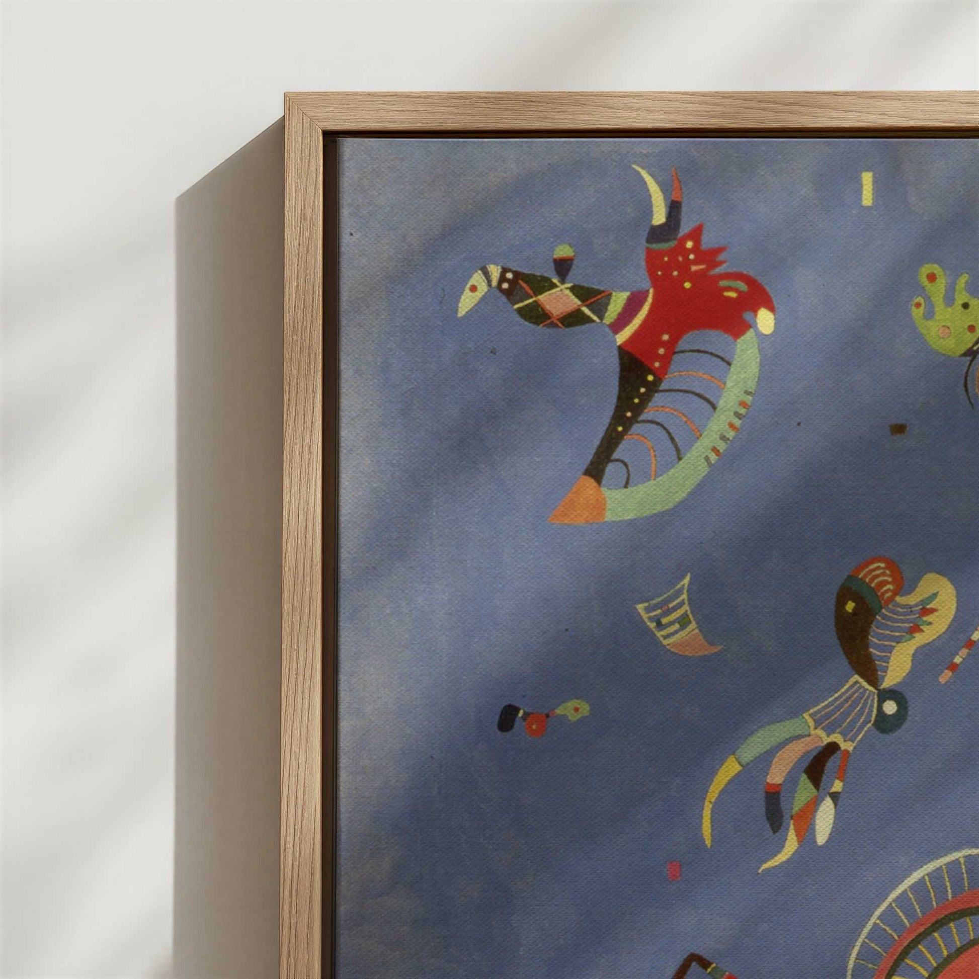 Framed Canvas - Close-up detail and texture of the framed canvas