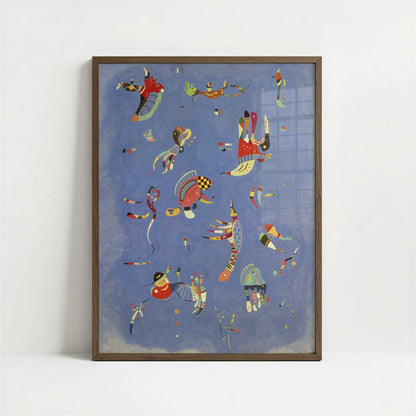 Sky Blue (1940) by Wassily Kandinsky – Art Print - Art print in dark wood frame