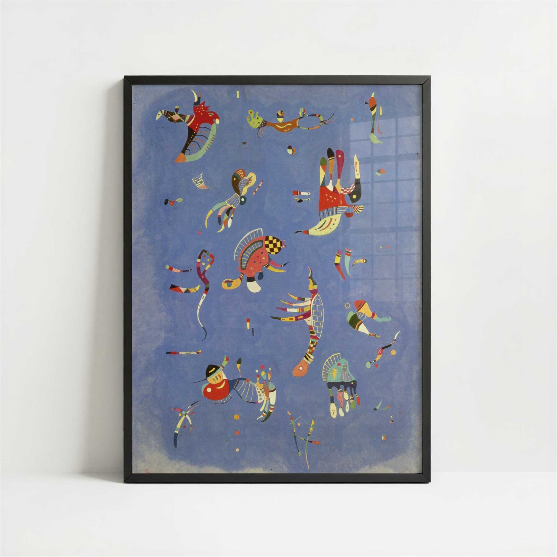 Sky Blue (1940) by Wassily Kandinsky – Art Print - Art print in black frame