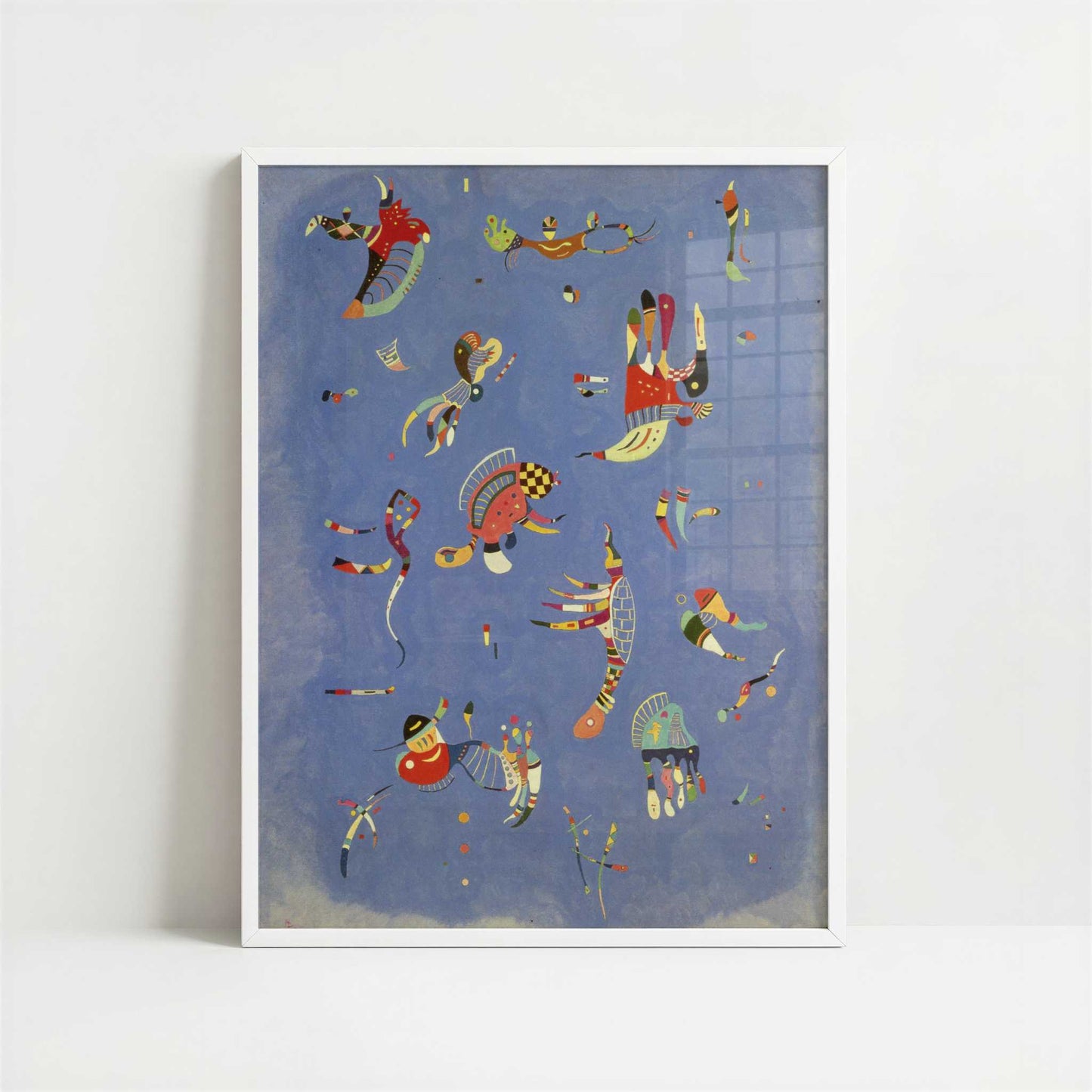 Sky Blue (1940) by Wassily Kandinsky – Art Print - Art print in white frame