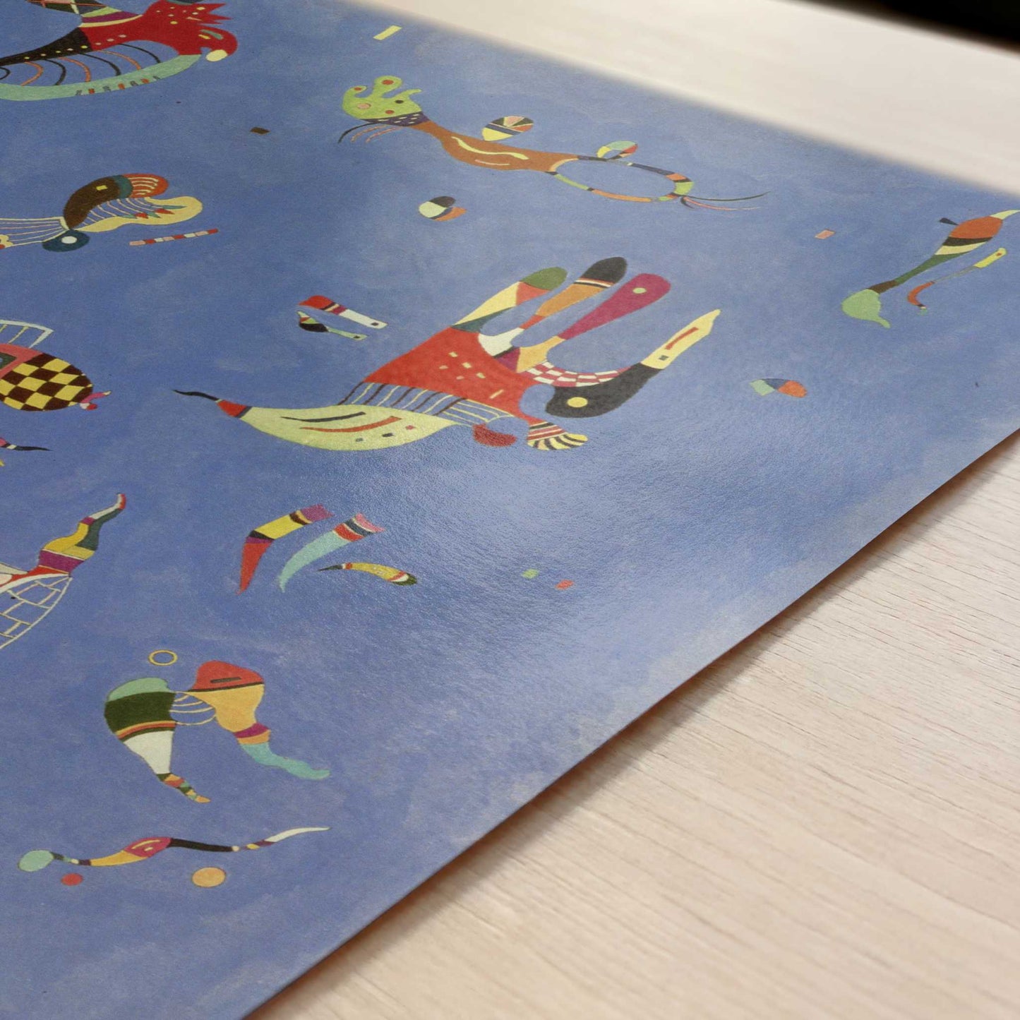 Sky Blue (1940) by Wassily Kandinsky – Art Print - Close-up detail of the art print