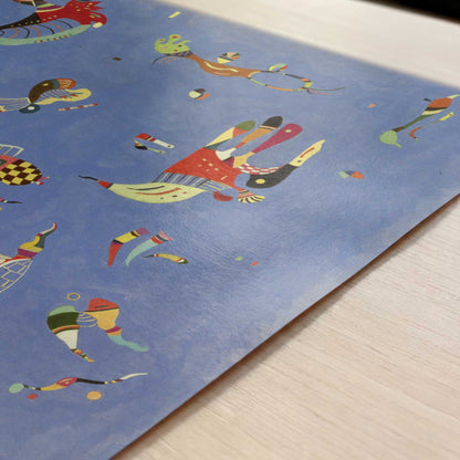 Sky Blue (1940) by Wassily Kandinsky – Art Print - Close-up detail of the art print