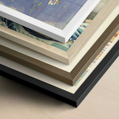 Sky Blue (1940) by Wassily Kandinsky – Art Print - Close-up detail of the different frames