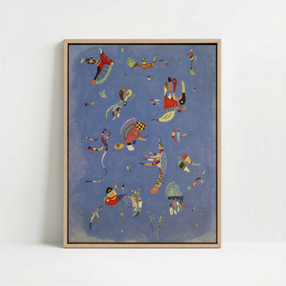 Framed Canvas - Framed canvas in oak color frame