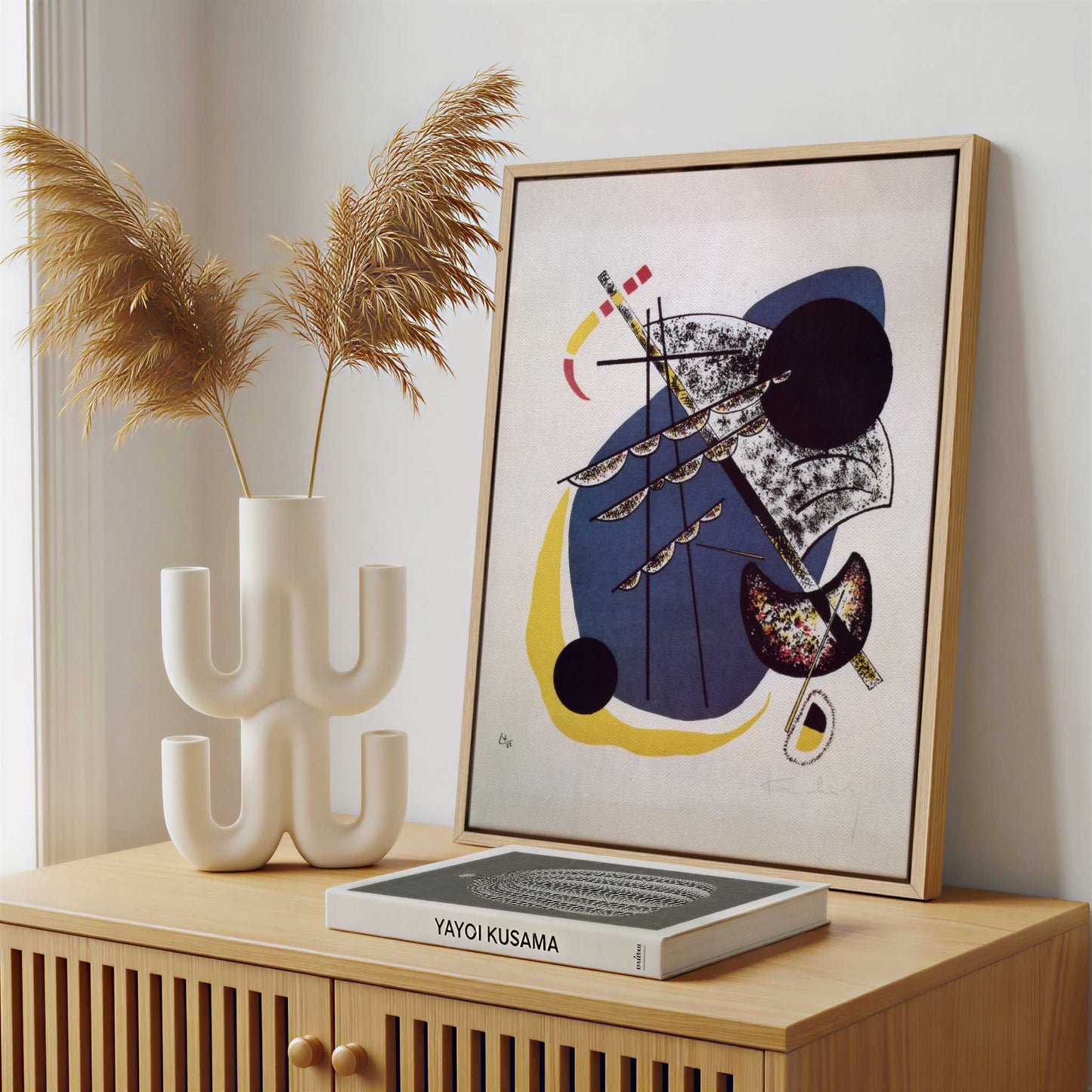 Framed Canvas - Framed canvas in a stylish interior setting