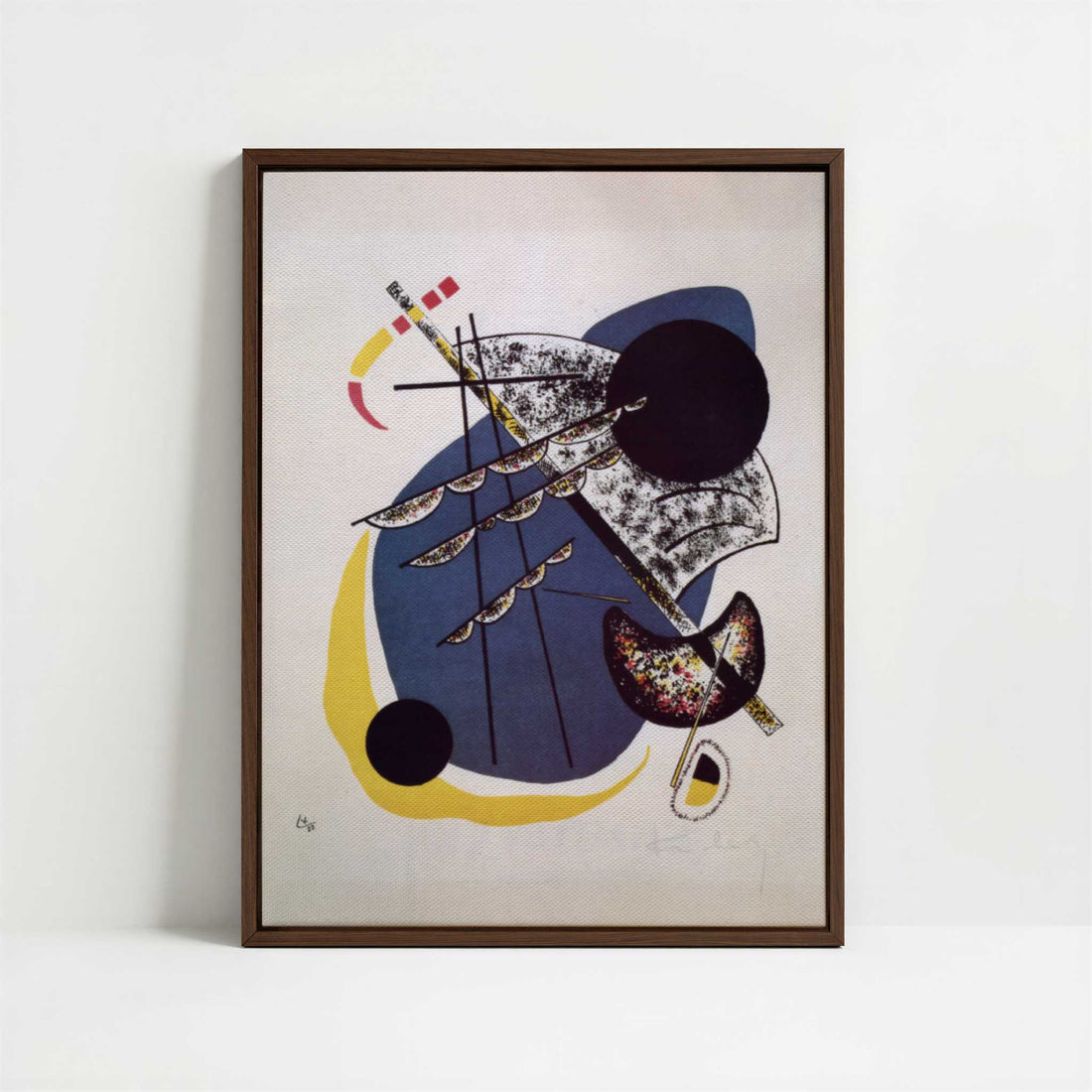 Framed Canvas - Framed canvas in dark wood color frame