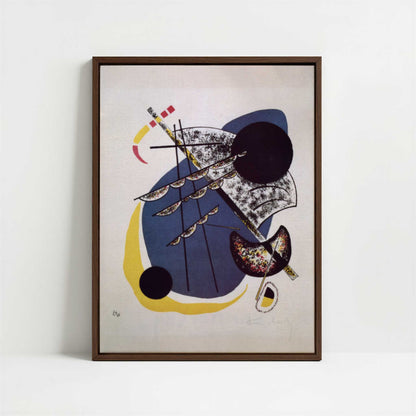 Framed Canvas - Framed canvas in dark wood color frame