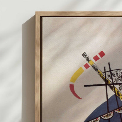 Framed Canvas - Close-up detail and texture of the framed canvas