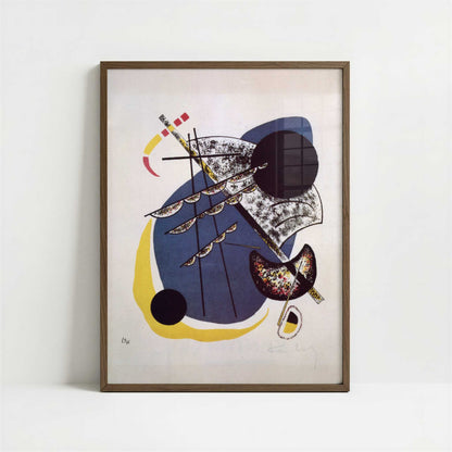 Small Worlds II (1922) by Wassily Kandinsky – Art Print - Art print in dark wood frame