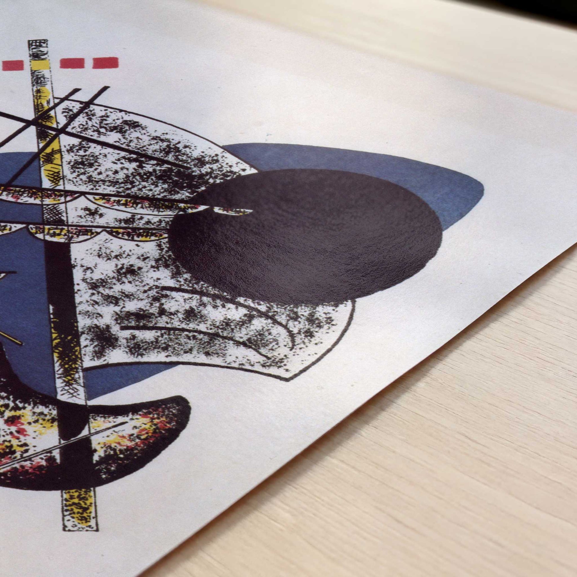 Small Worlds II (1922) by Wassily Kandinsky – Art Print - Close-up detail of the art print