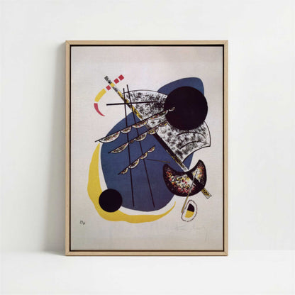 Framed Canvas - Framed canvas in oak color frame