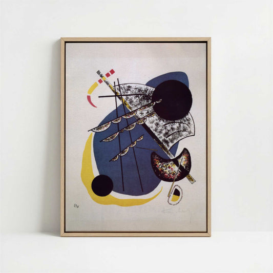 Framed Canvas - Framed canvas in oak color frame