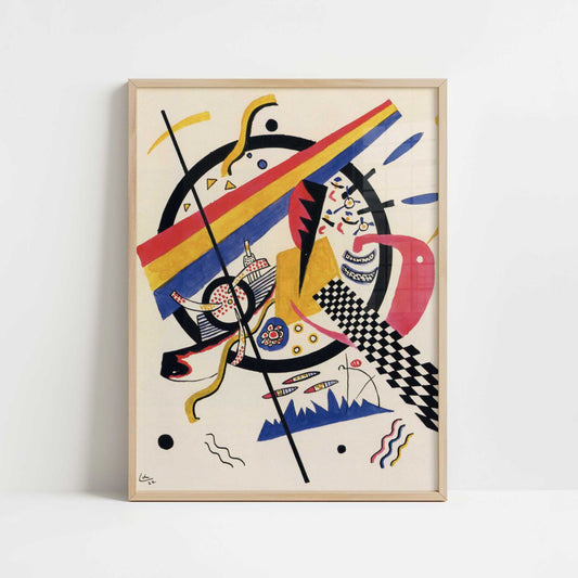 Small Worlds IV (1922) by Wassily Kandinsky – Art Print - Art print in oak frame