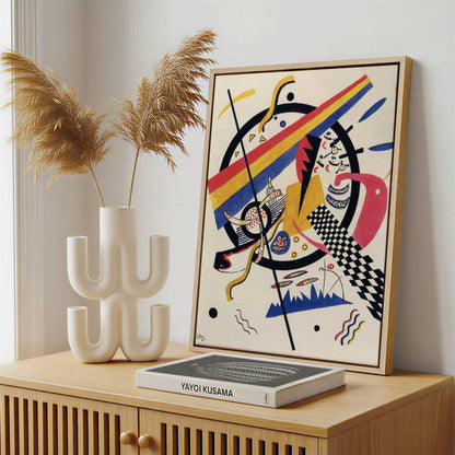 Framed Canvas - Framed canvas in a stylish interior setting