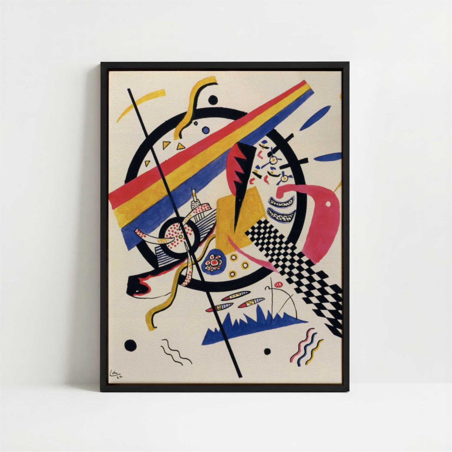 Framed Canvas - Framed canvas in black frame