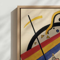 Framed Canvas - Close-up detail and texture of the framed canvas