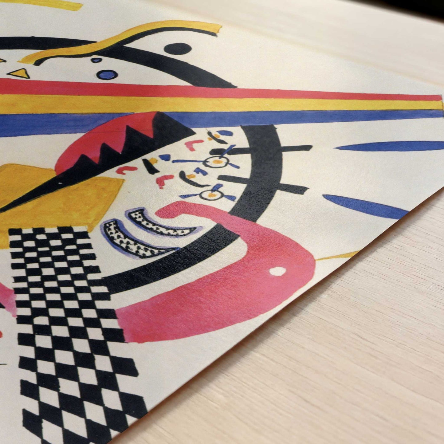 Small Worlds IV (1922) by Wassily Kandinsky – Art Print - Close-up detail of the art print