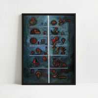 Framed Canvas - Framed canvas in black frame