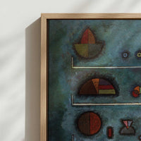 Framed Canvas - Close-up detail and texture of the framed canvas