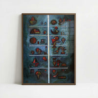 Storeys (1929) by Wassily Kandinsky – Art Print - Art print in dark wood frame