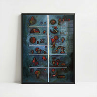 Storeys (1929) by Wassily Kandinsky – Art Print - Art print in black frame