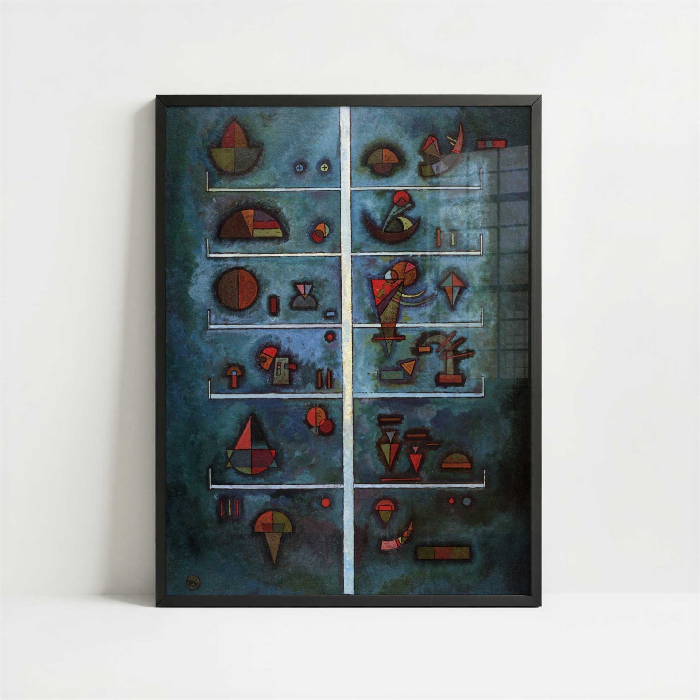 Storeys (1929) by Wassily Kandinsky – Art Print - Art print in black frame