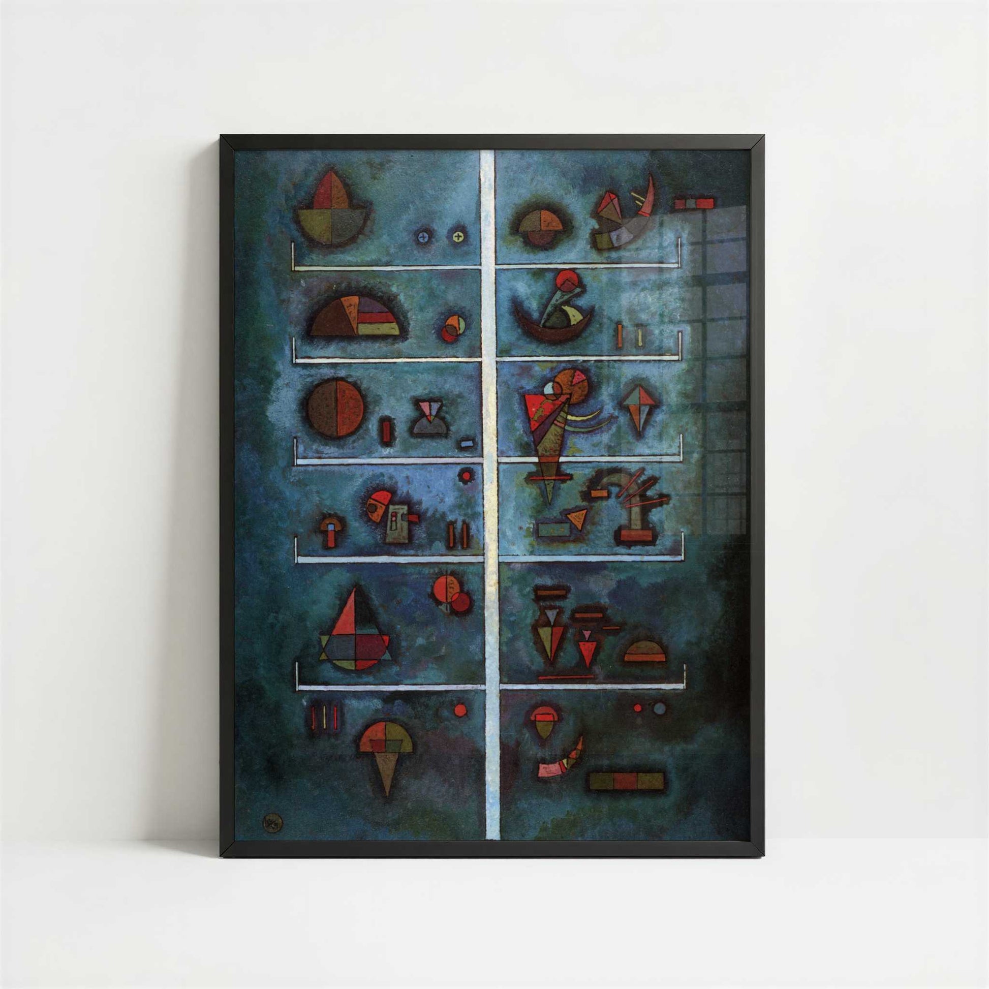 Storeys (1929) by Wassily Kandinsky – Art Print - Art print in black frame