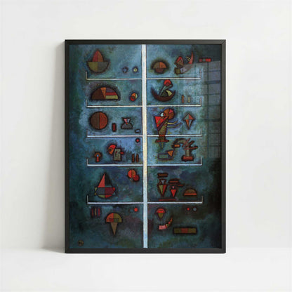 Storeys (1929) by Wassily Kandinsky – Art Print - Art print in black frame