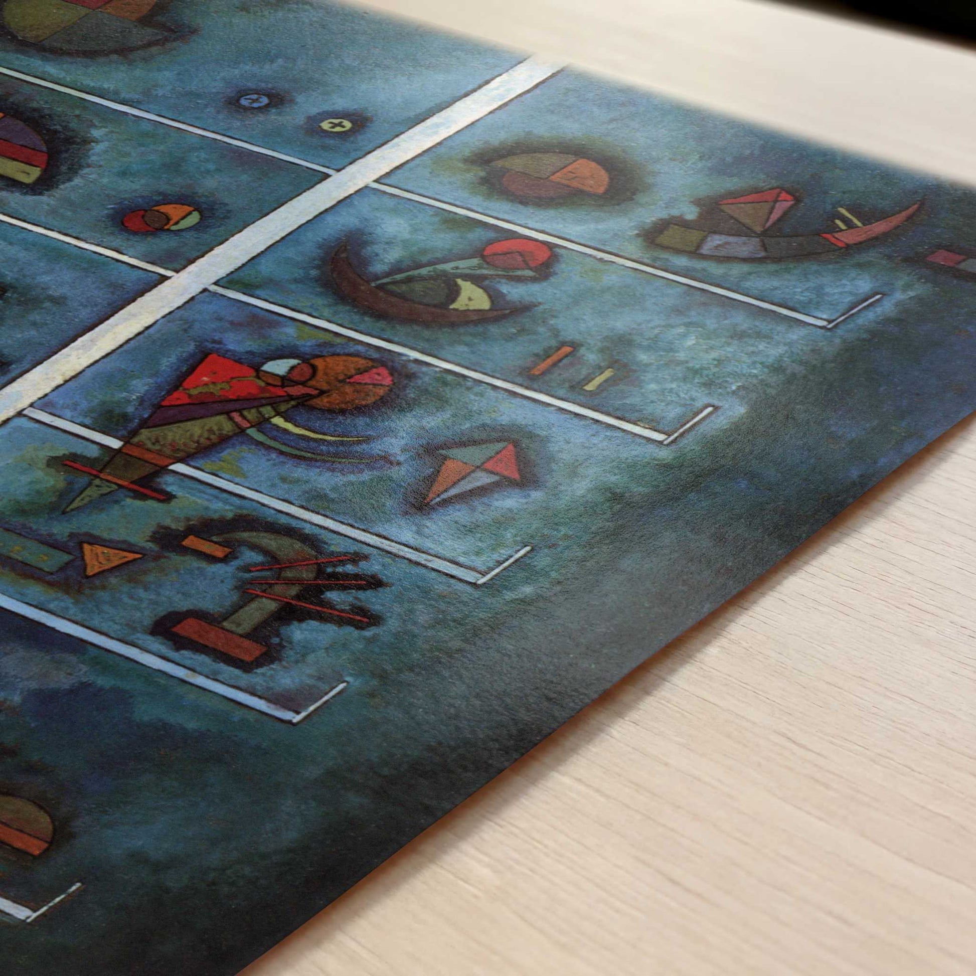 Storeys (1929) by Wassily Kandinsky – Art Print - Close-up detail of the art print