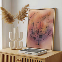Framed Canvas - Framed canvas in a stylish interior setting