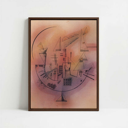 Framed Canvas - Framed canvas in dark wood color frame