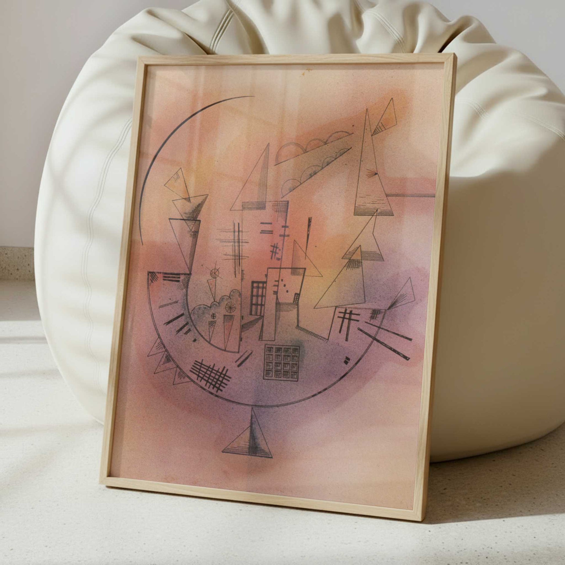 Supporting Circle (1929) by Wassily Kandinsky – Art Print - Interior inspiration