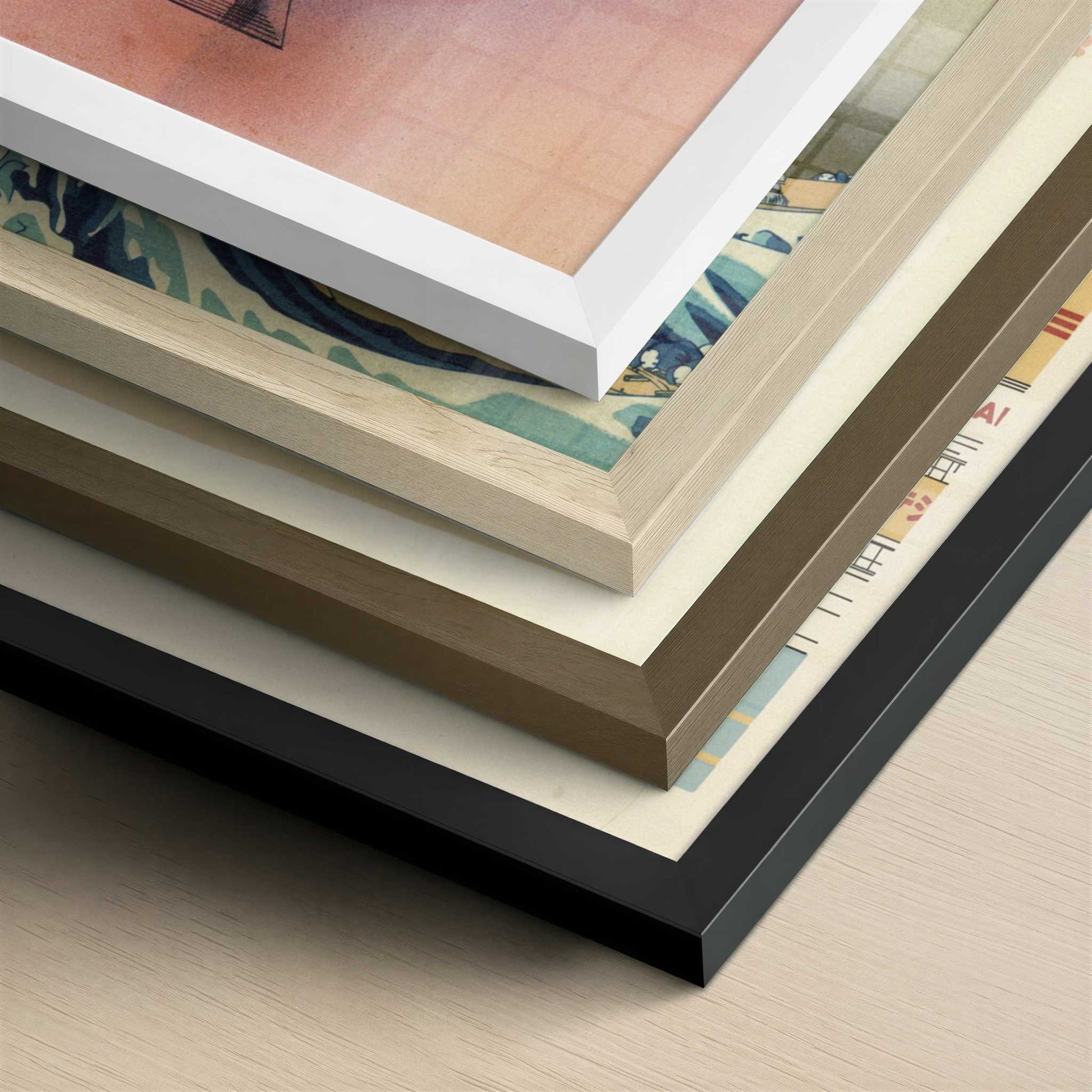 Supporting Circle (1929) by Wassily Kandinsky – Art Print - Close-up detail of the different frames