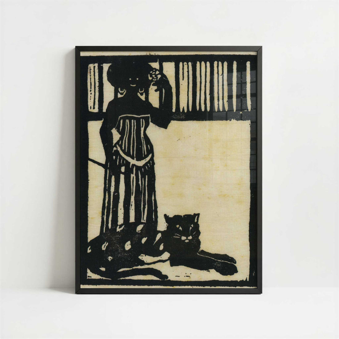 The Animal Tamer (1903) by Wassily Kandinsky – Art Print - Art print in black frame