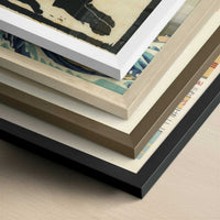 The Animal Tamer (1903) by Wassily Kandinsky – Art Print - Close-up detail of the different frames