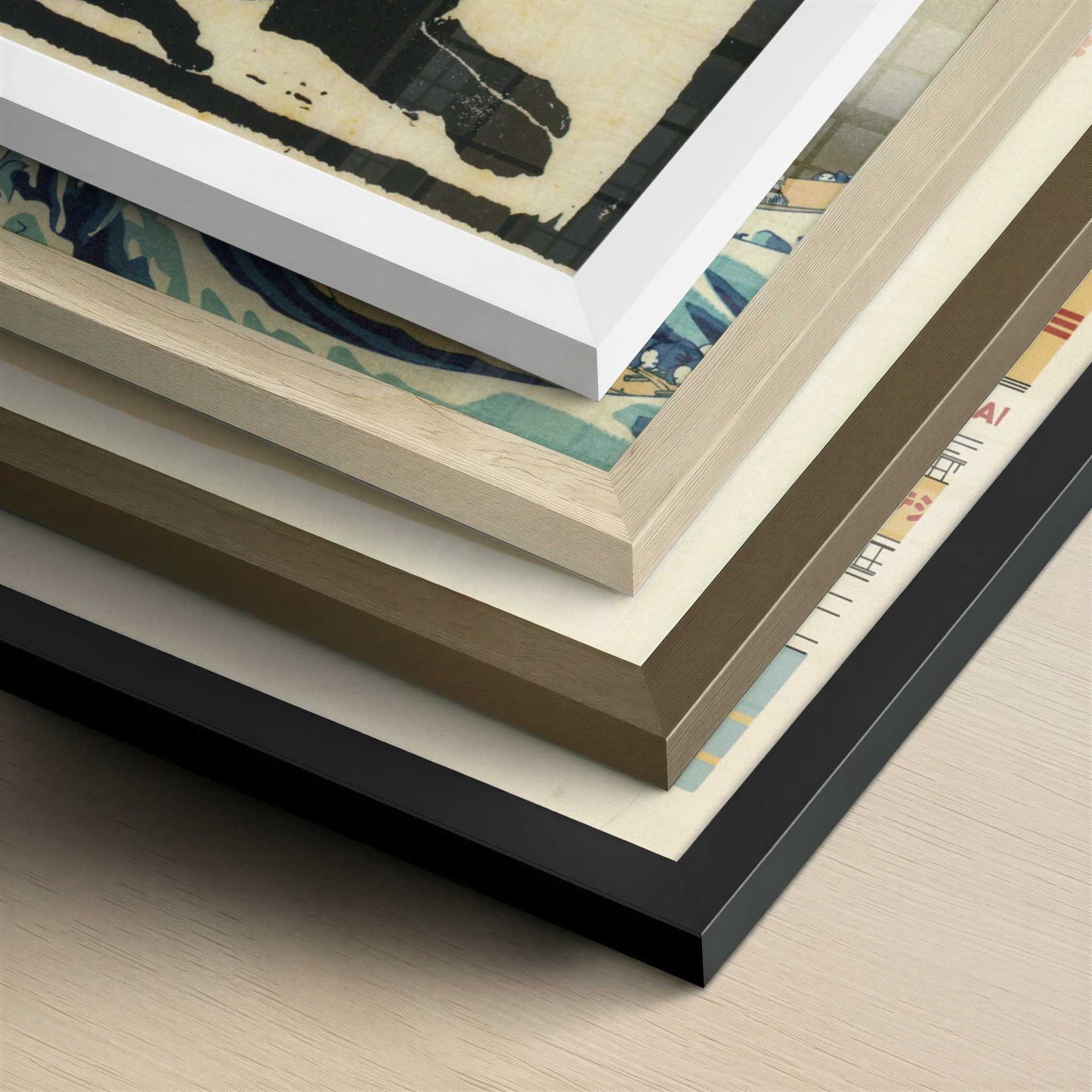 The Animal Tamer (1903) by Wassily Kandinsky – Art Print - Close-up detail of the different frames