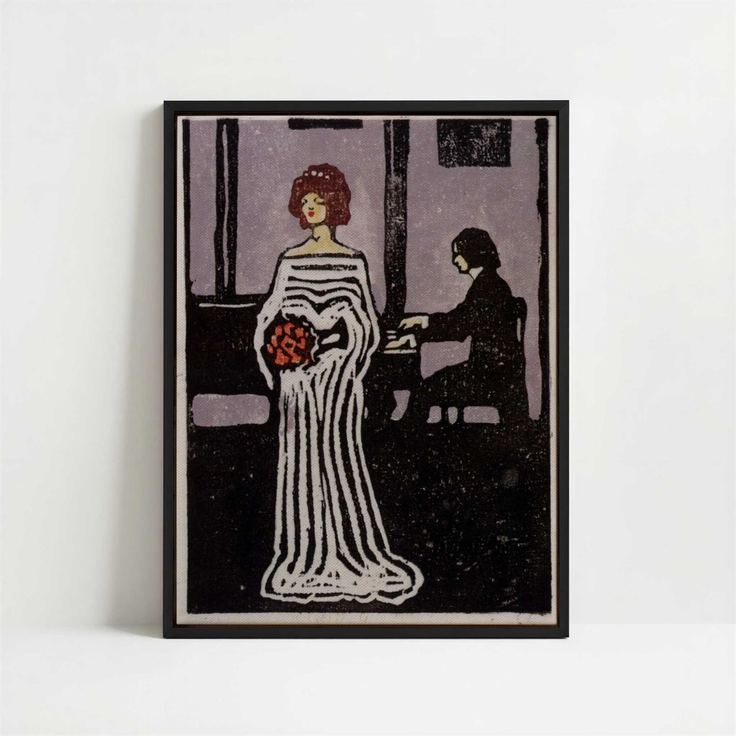 Framed Canvas - Framed canvas in black frame