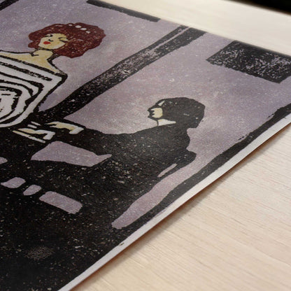 The Singer (1903) by Kandinsky – Art Print - Close-up detail of the art print