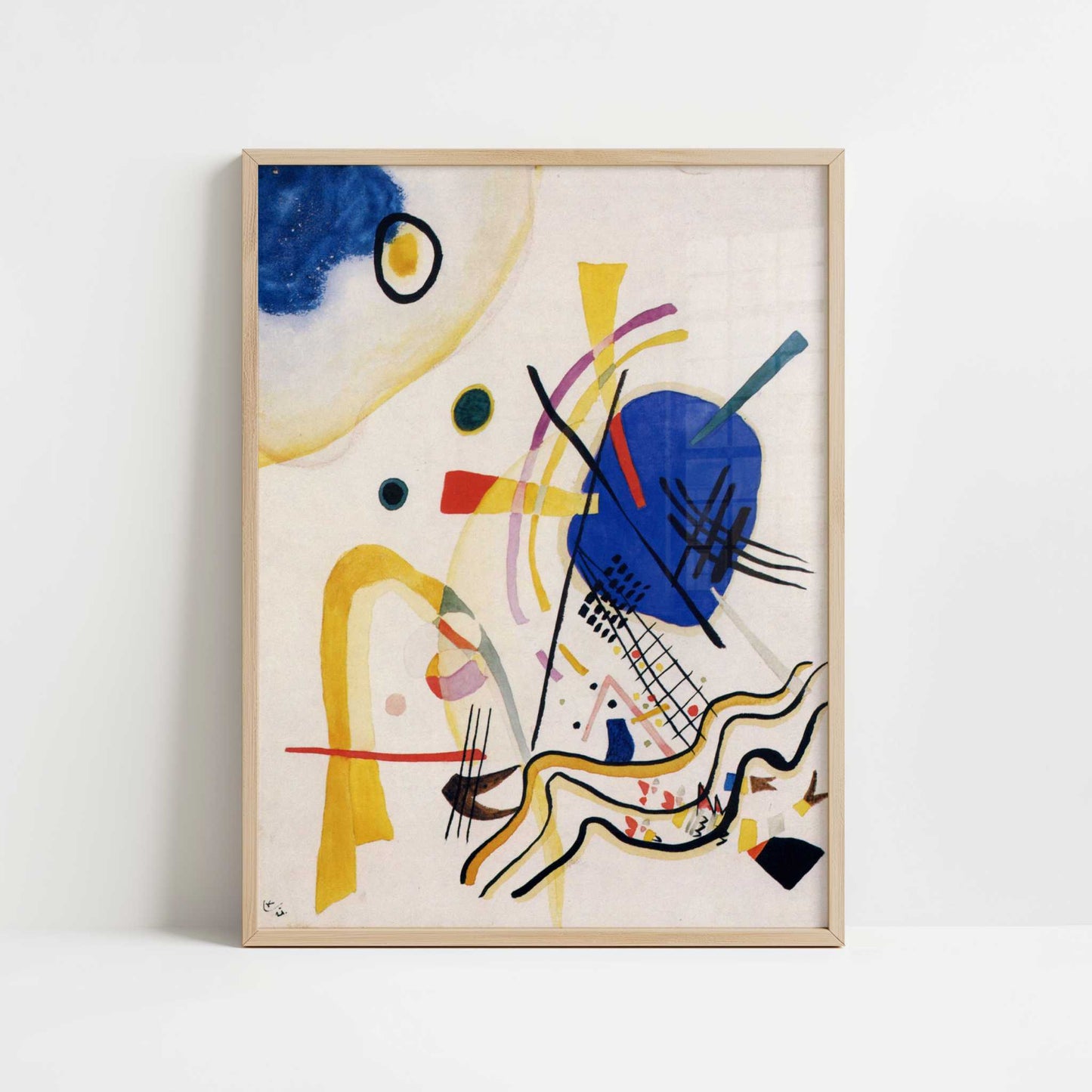 Untitled (1921) by Wassily Kandinsky – Art Print - Art print in oak frame