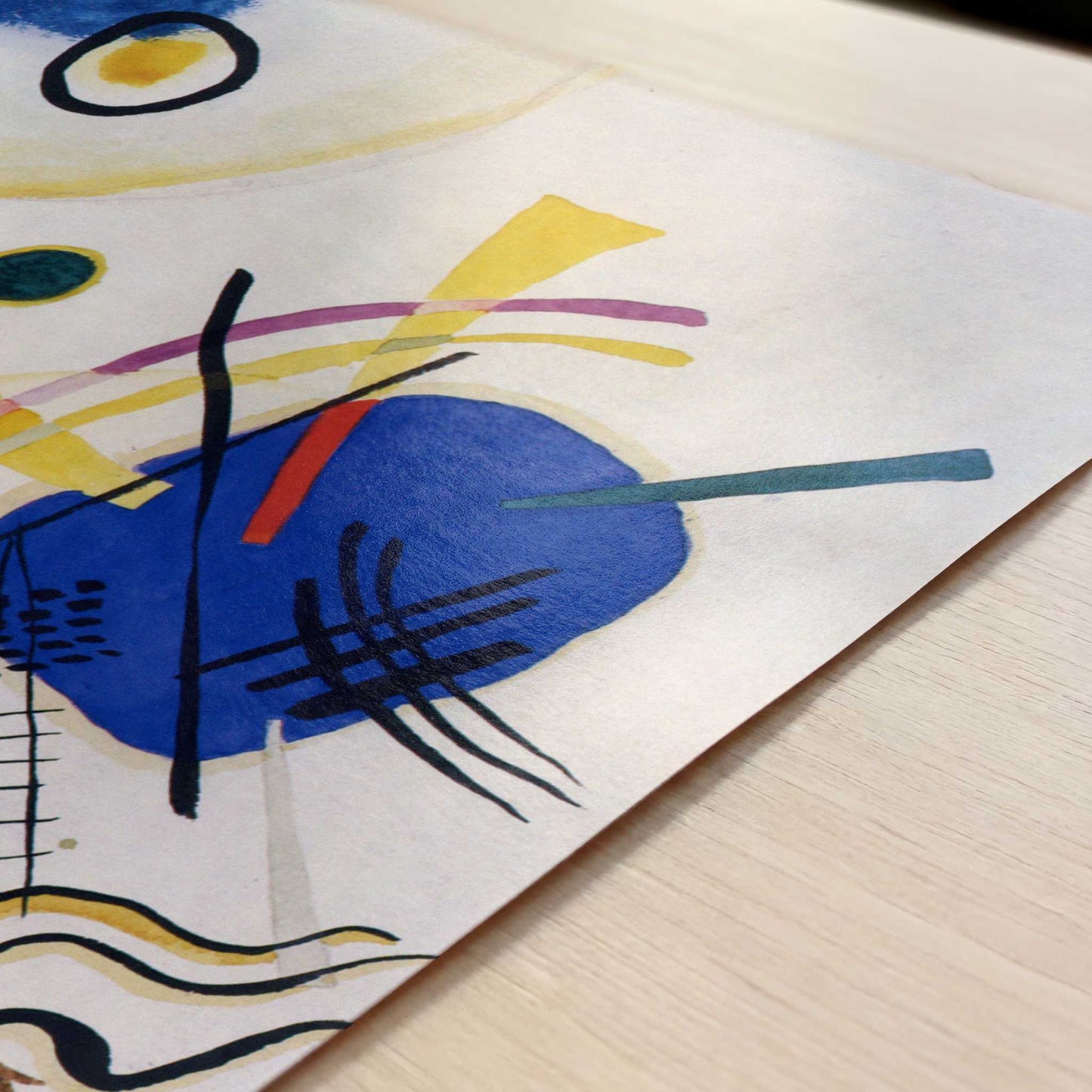 Untitled (1921) by Wassily Kandinsky – Art Print - Close-up detail of the art print