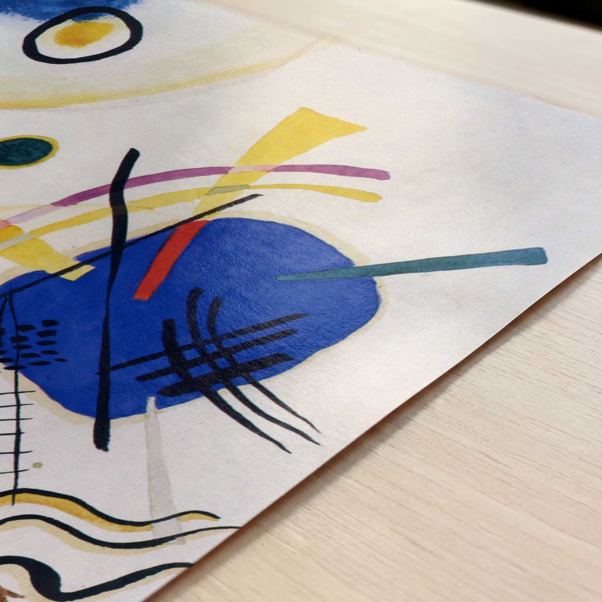 Untitled (1921) by Wassily Kandinsky – Art Print - Close-up detail of the art print