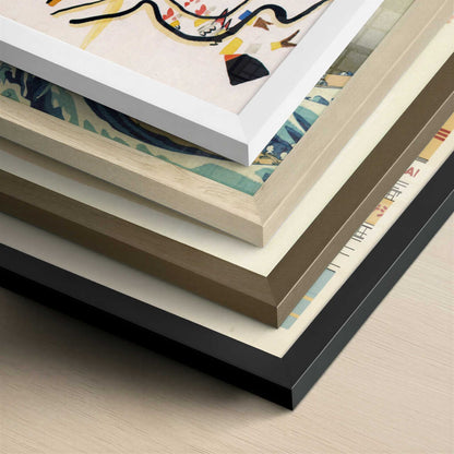 Untitled (1921) by Wassily Kandinsky – Art Print - Close-up detail of the different frames