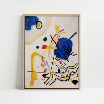 Framed Canvas - Framed canvas in oak color frame