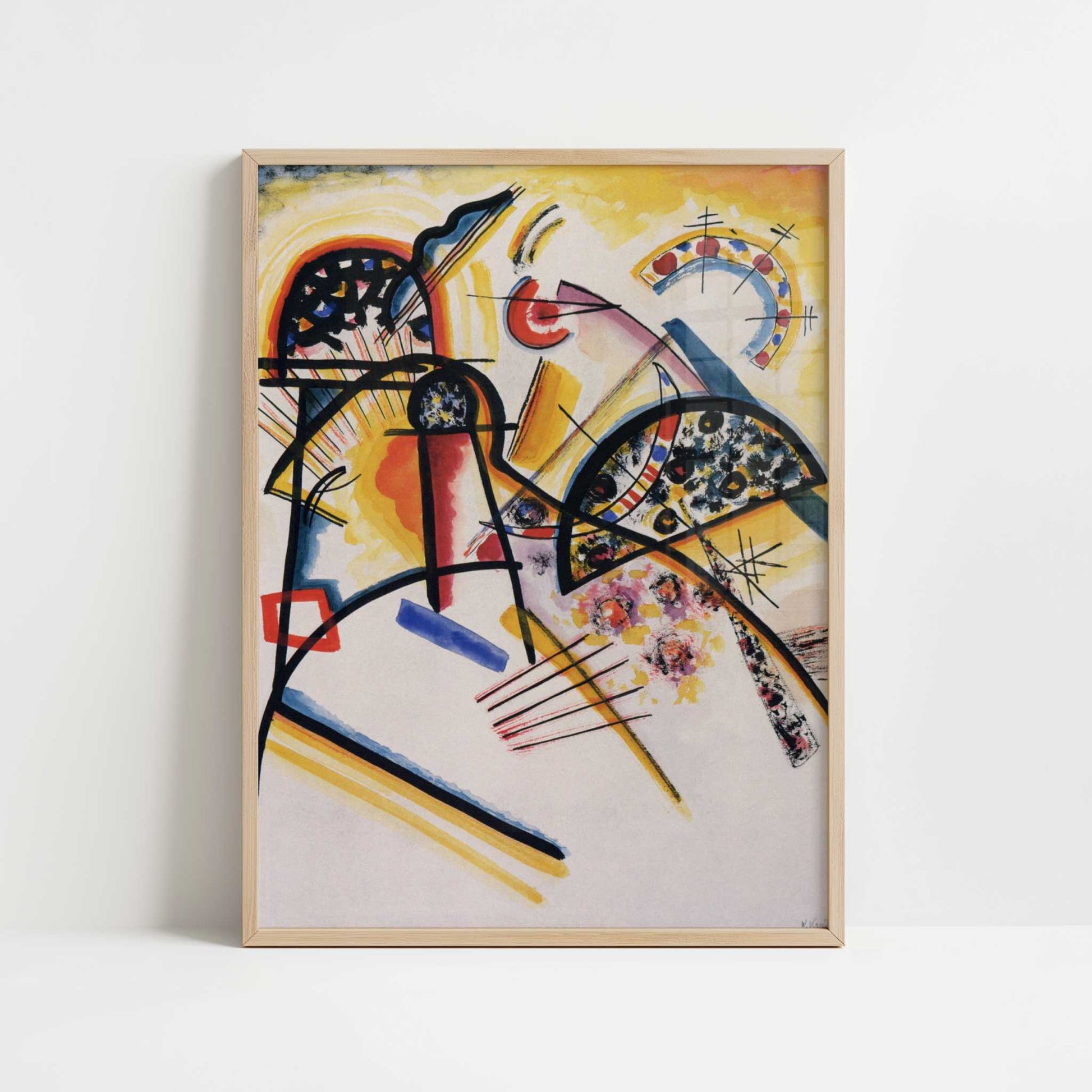 Untitled (1923) by Wassily Kandinsky – Art Print - Art print in oak frame
