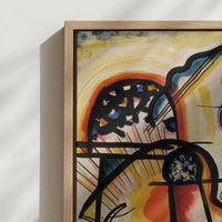 Framed Canvas - Close-up detail and texture of the framed canvas