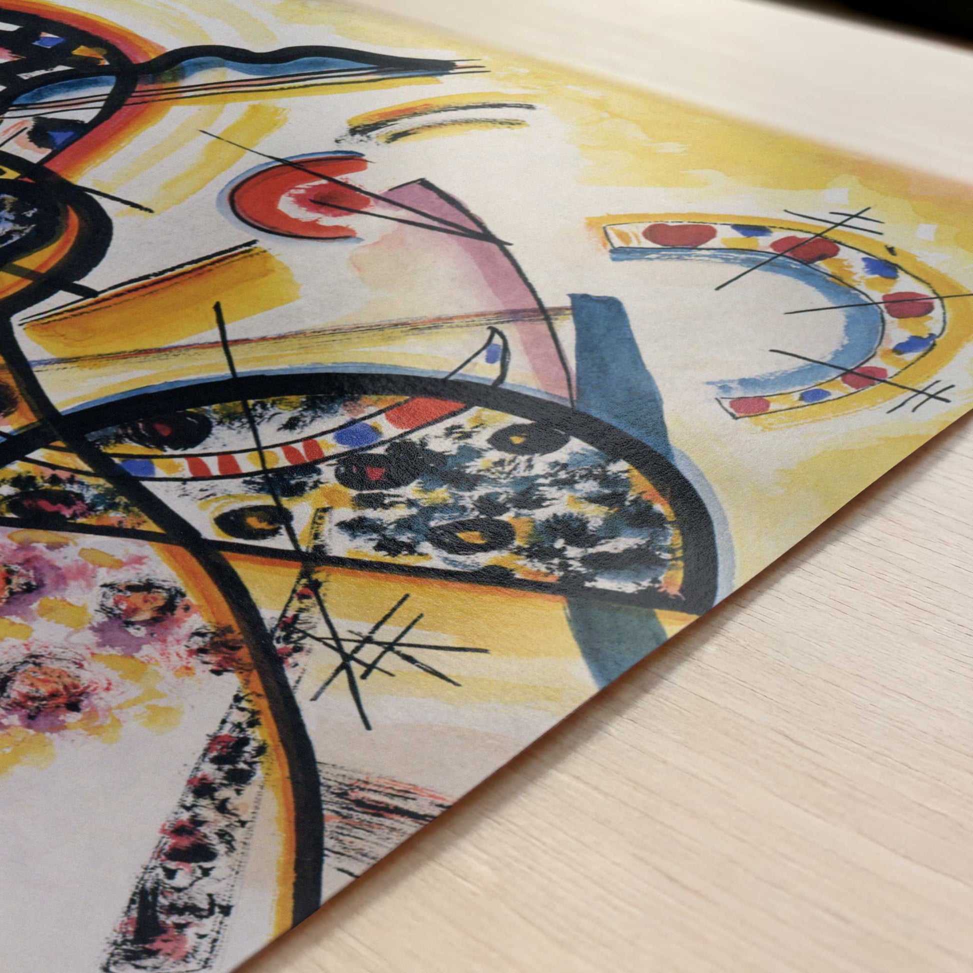 Untitled (1923) by Wassily Kandinsky – Art Print - Close-up detail of the art print